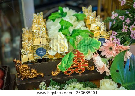 Hantaran, Seserahan, Gift Proposal Package For Engagement Married With Double Happiness Shuang Xi