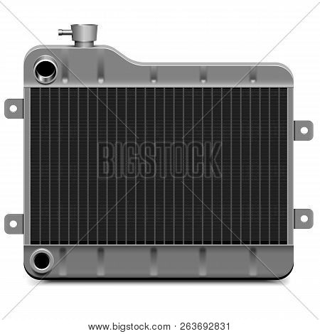Vector Car Radiator Icon Isolated On White Background