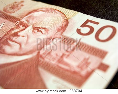 Pięćdziesiąt dolarów banknotów