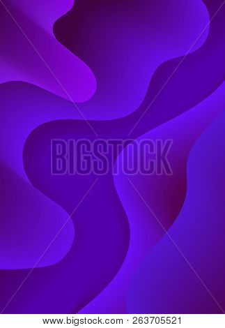 Colorful Geometric Background. Fluid Shapes Composition. Eps10 Vector.