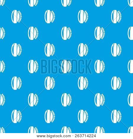 Massage Brush Pattern Vector Seamless Blue Repeat For Any Use