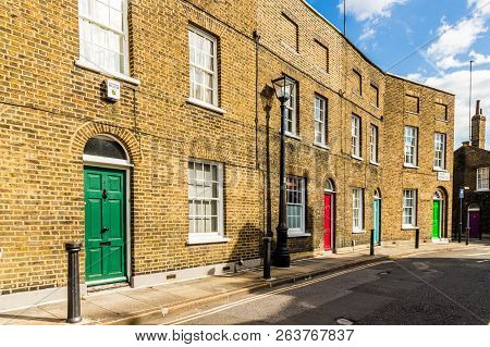 London October 2018. A View Of Beautiful Georgian Streets In Waterloo In London.