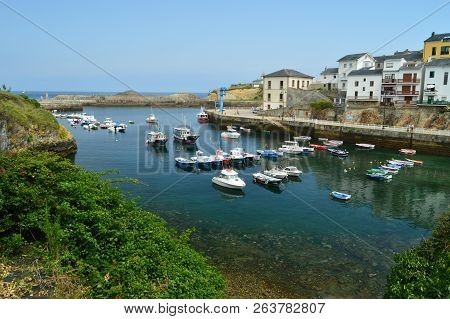 Beautiful Views Of The Fishing Port Of Tapia De Casariego. Nature, Travel, Recreation. August 2, 201