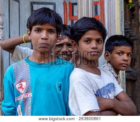 Portrait Of Indian Young Boys