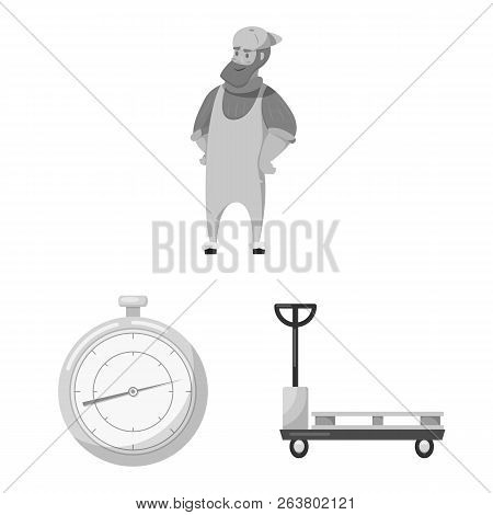 Isolated Object Of Goods And Cargo Symbol. Collection Of Goods And Warehouse Vector Icon For Stock.