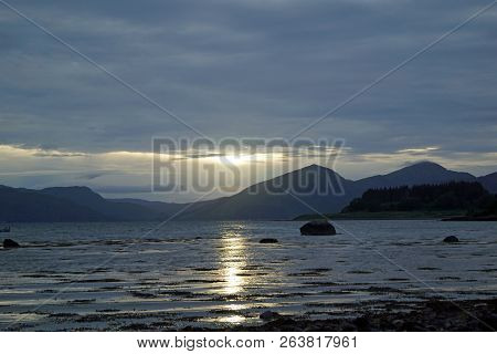 Castle Stalker Is A Tower House About 2.5 Kilometers Northeast Of Port Appin, A Village In Argyll An