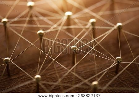 Congested , unorganized or complicated network. Linking entities. Monotone. Networking, social media, SNS, internet communication abstract.