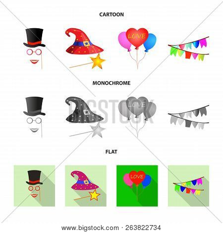 Vector Illustration Of Party And Birthday Icon. Set Of Party And Celebration Stock Vector Illustrati