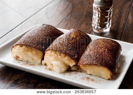 Turkish Traditional Desert Kazandibi / Milk Pudding
