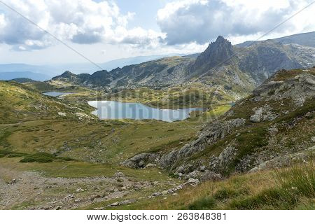 Summer View Of The Twin Lake, Rila Mountain, The Seven Rila Lakes, Bulgaria