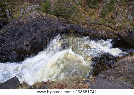 Waterfall Kivach, Karelia, Russia
