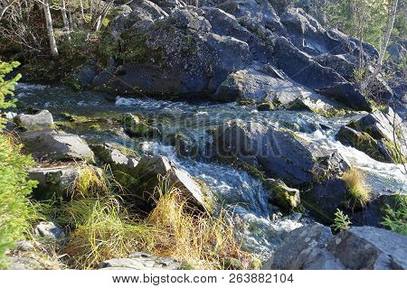 Waterfall Kivach, Karelia, Russia