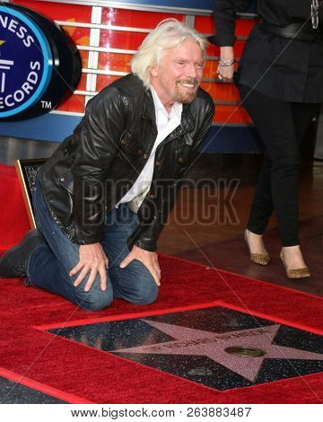 LOS ANGELES - OCT 16:  Sir Richard Branson at the Sir Richard Branson Star Ceremony on the Hollywood Walk of Fame on October 16, 2018 in Los Angeles, CA