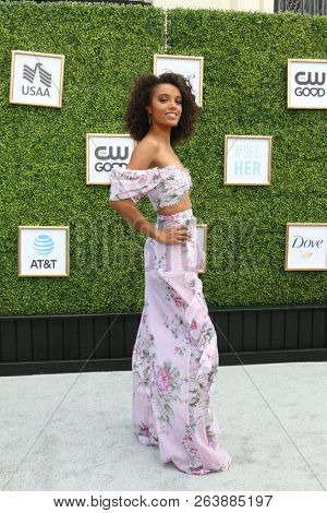 LOS ANGELES - OCT 14:  Maisie Richardson-Sellers at the CW Network's Fall Launch Event  at the Warner Brothers Studios on October 14, 2018 in Burbank, CA