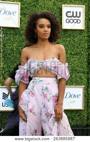 LOS ANGELES - OCT 14:  Maisie Richardson-Sellers at the CW Network's Fall Launch Event  at the Warner Brothers Studios on October 14, 2018 in Burbank, CA