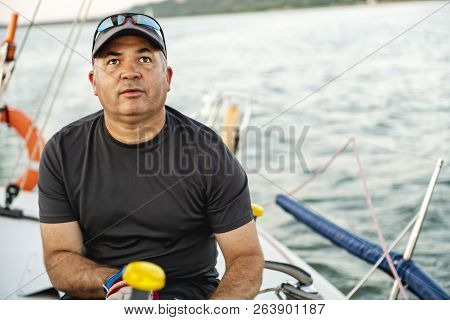 Yaghting Adventure People On The High Sea