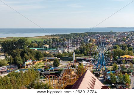 Wladyslawowo, Poland - September 18, 2018: View Of Wladyslawowo City And Baltic Sea.