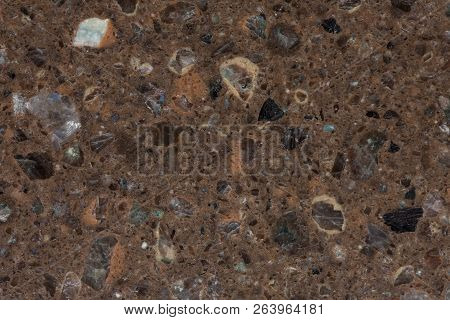Spectacular Brown Synthetic Stone Background. Luxury Material.