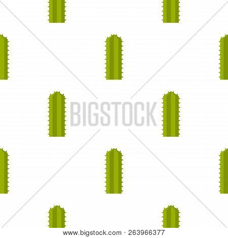 Green Cereus Candicans Cactus Pattern Seamless For Any Design Illustration