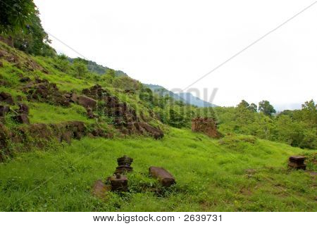 Wat Phu Champasak tempel ruiner, Laos