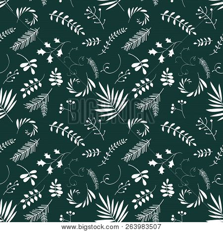 Floral Seamless Pattern. Art Can Be Used For Packing,  Background.