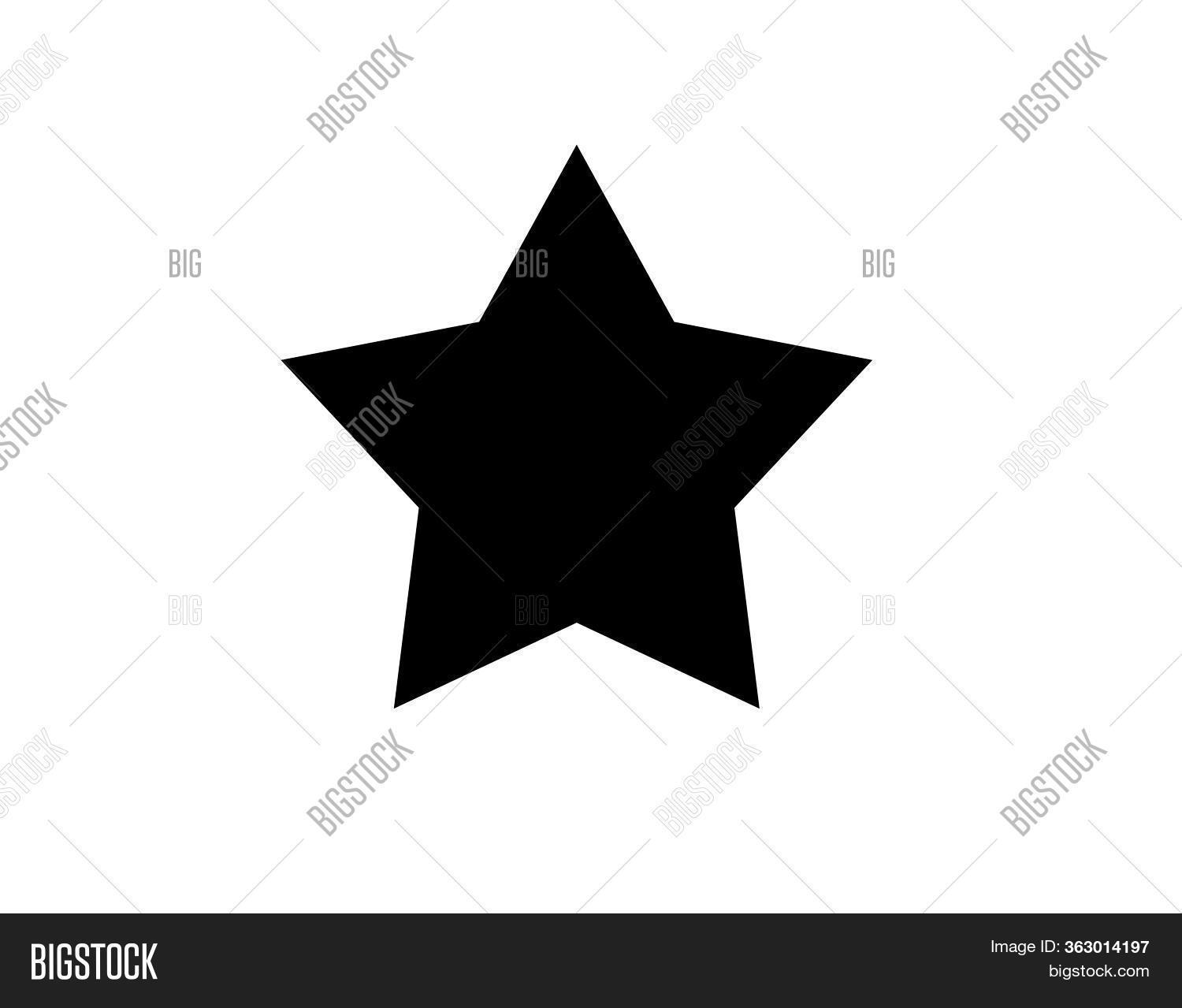 Black Star On White Image & Photo (Free Trial) Bigstock