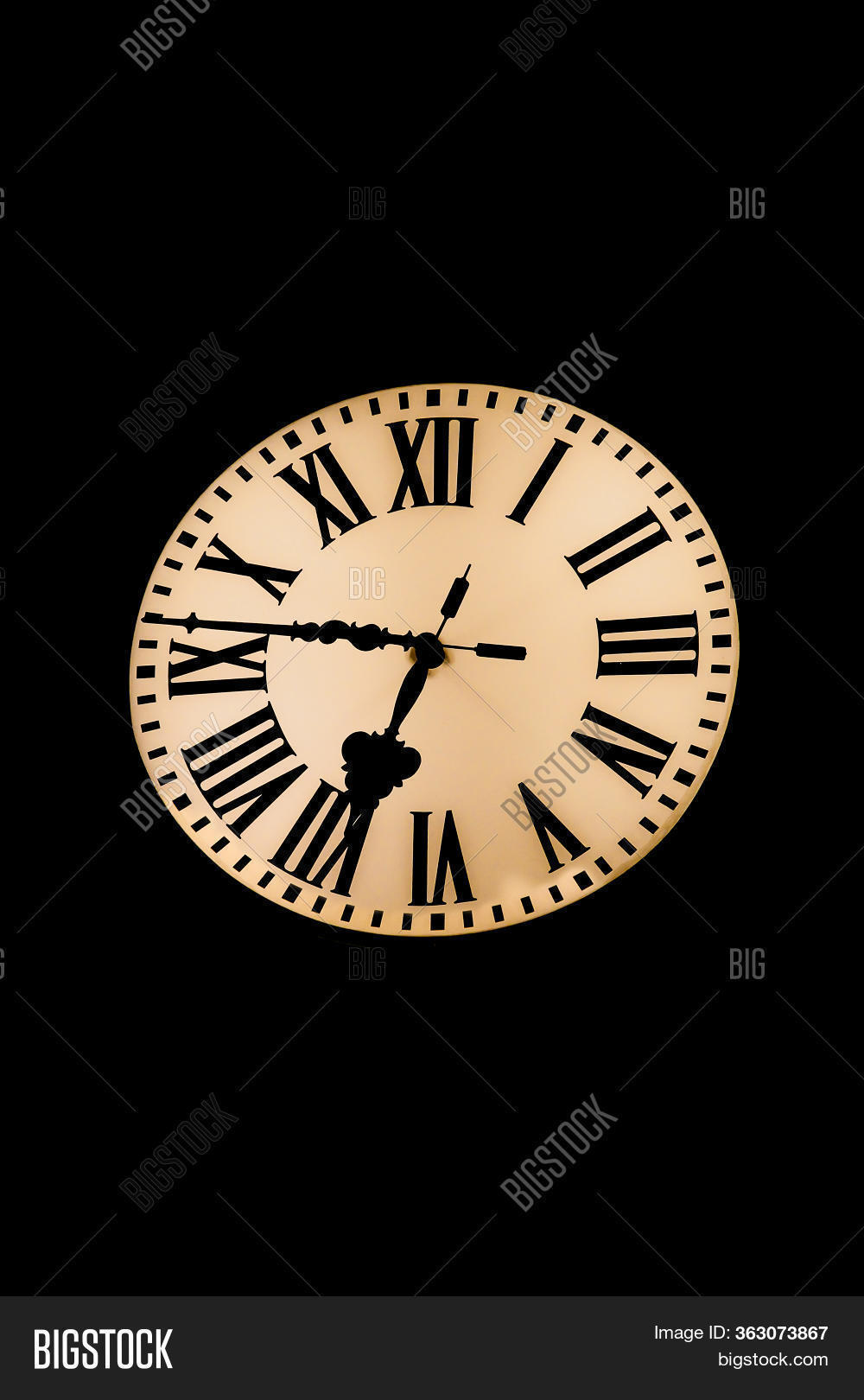 View Illuminated Clock Image & Photo (Free Trial) Bigstock