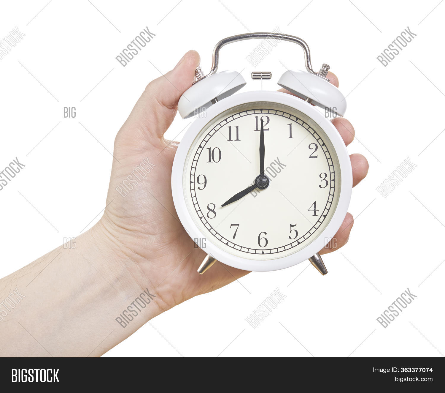 Hand Alarm Clock Hand Image & Photo (Free Trial) Bigstock