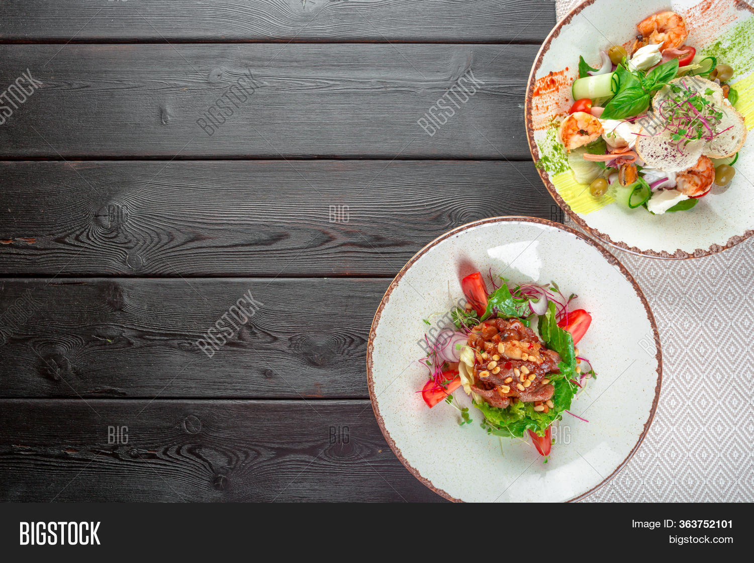 Fresh Seafood Salad Image & Photo (Free Trial) Bigstock