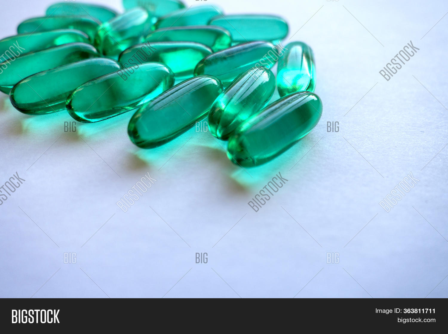 Teal Blue Gel Caps On Image & Photo (Free Trial) Bigstock