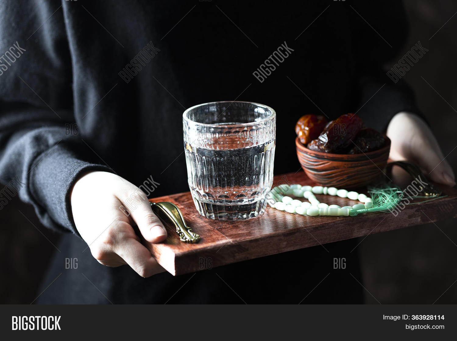 Female Hand Holds Tray Image & Photo (Free Trial) | Bigstock
