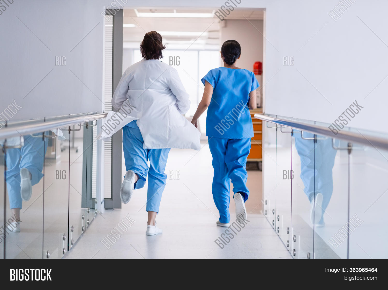 Rear View Nurse Doctor Image & Photo (Free Trial) Bigstock