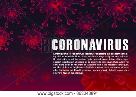 Illustrations Concept Of Coronavirus And Virus Background