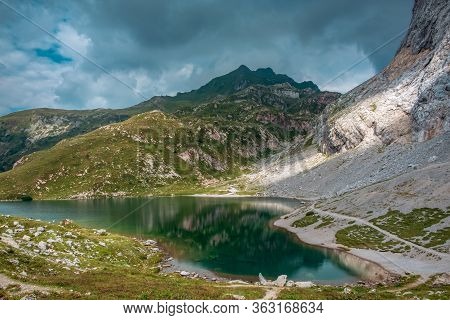 A Cloudy Summer Day In The Carnic Alps In Friuli Venezia-giulia, Italy