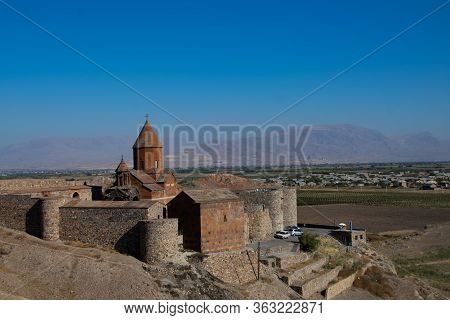 View Of The Beautiful Monastery Of Khor Virap