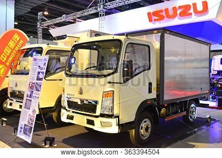 Pasay, Ph - July 15 - Sinotruk Truck At Philauto Bus And Truck Show On July 14, 2020 In Pasay, Phili