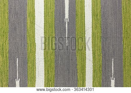 Fabric Texture. Background From Multi-colored Fabric. Thread Of All Colors. Template For Design. A B
