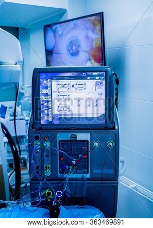 Phacoemulsification Equipment. Destruction Of The Opaque Lens