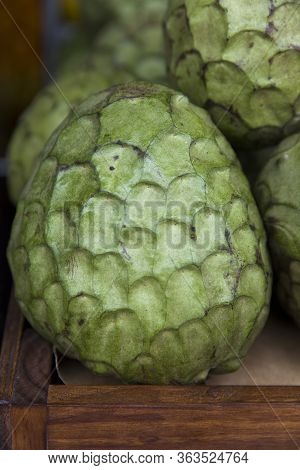 Fresh Anona Da Madeira Fruit On The Market