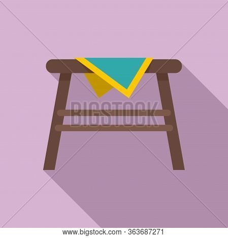 Kitchen Outdoor Table Icon. Flat Illustration Of Kitchen Outdoor Table Vector Icon For Web Design