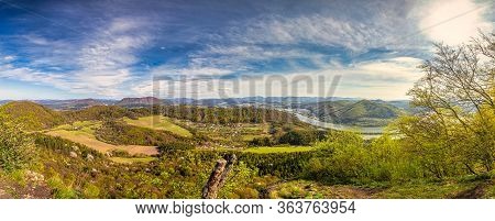 View From The Klapy Hill, Nature Reserve Near Povazska Bystrica Town In Northwestern Slovakia, Europ