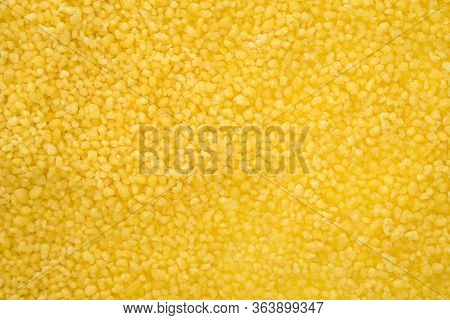 Couscous Grits Texture Background. Nutrition. Natural Food Ingredient.