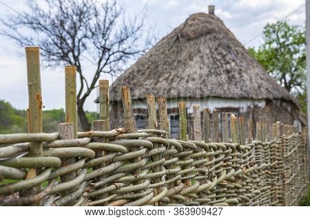Old Vintage Rural House In Ukrainian Style