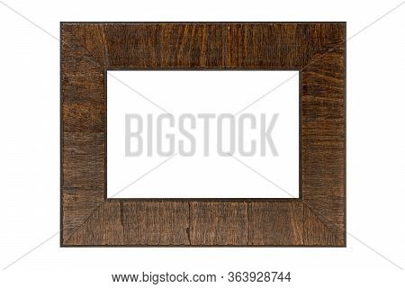 Carved Cadre Photo Frame Isolated On White Background