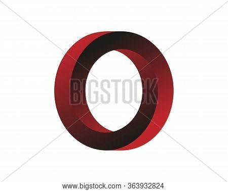 Abstract Colour 3d Spiral Shape. Vector Dimensional Object. Geometrical Polygonal Dimensional Object