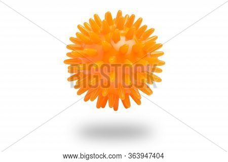 Abstract Virus On A White Background. Isolated. Close Up.