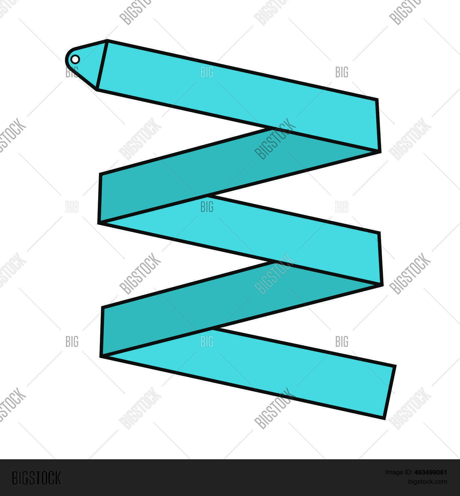 Rhythmic Ribbons Cartoon Ribbon Rhythmic Vector & Photo (Free Trial) | Bigstock