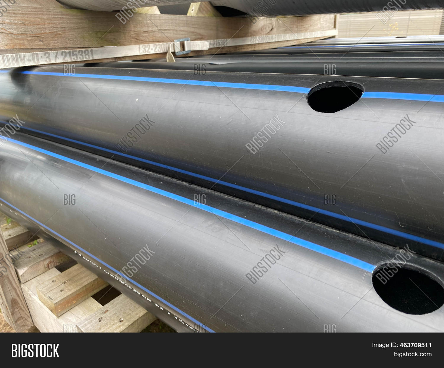 Large Plastic Pipes Image & Photo (Free Trial) Bigstock