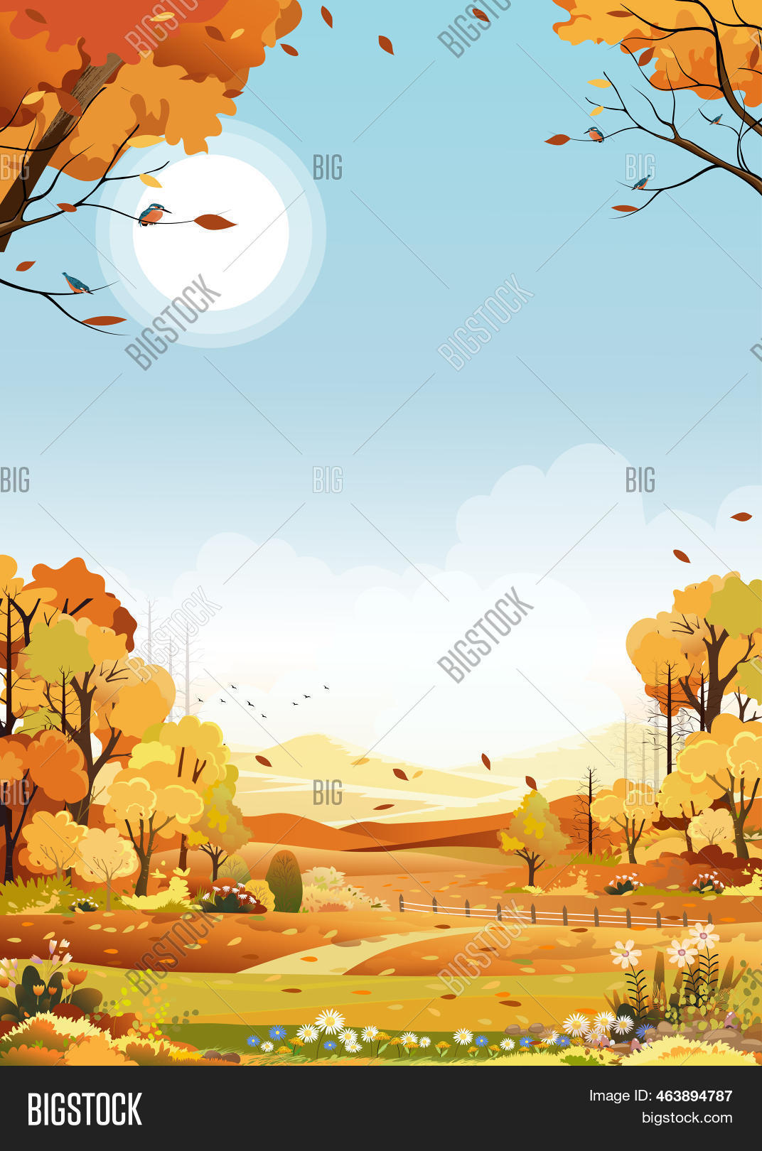 Autumn Landscape Farm Image & Photo (Free Trial) | Bigstock