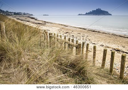 Paysage de Marazion de baie Mont St Michael